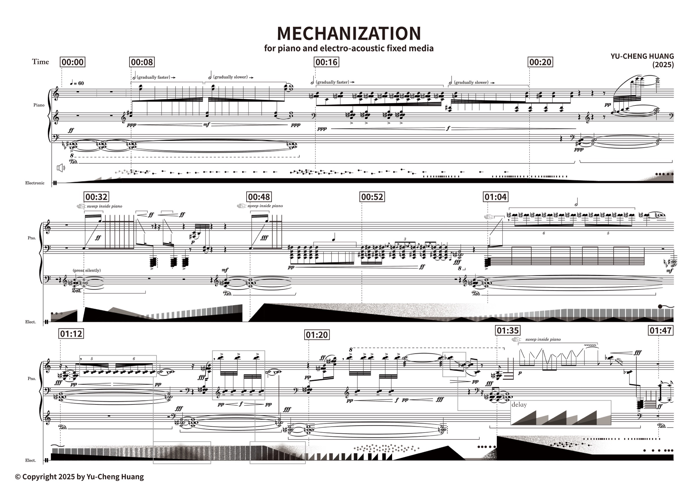 Mechanization score excerpt